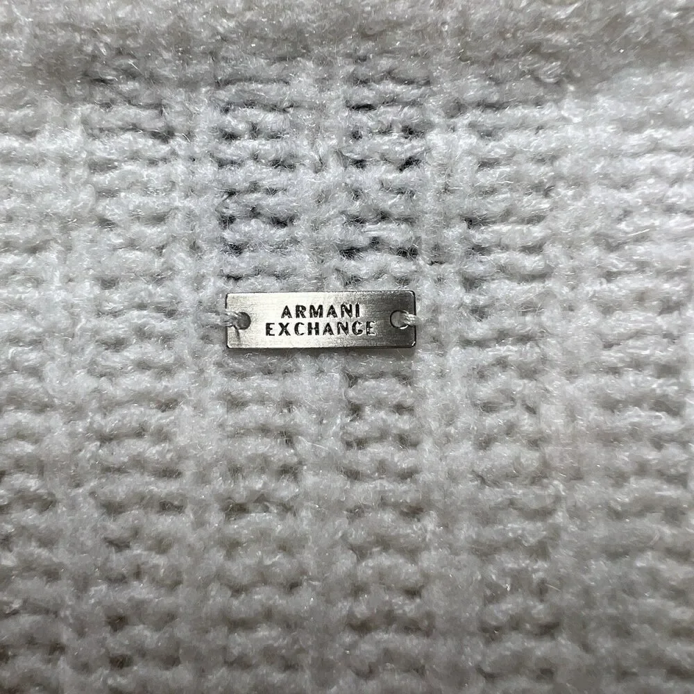 Armani Exchange A|X Women’s Cream Open-Front Knit Cardigan S